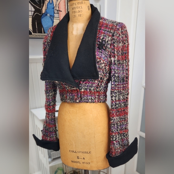 Vintage 1973 Artisan Mod Handwoven Jacket Very Cool! EUC - Picture 5 of 14